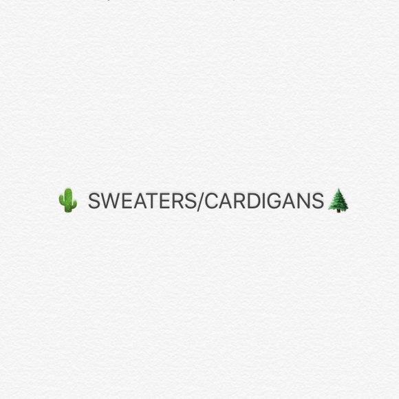 Sweaters/cardigans